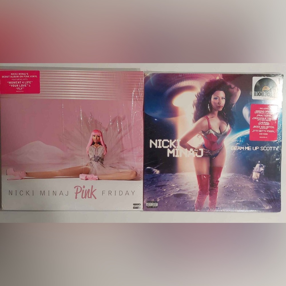 Nicki Minaj Vinyls for “Pink Friday” & “Beam Me Up Scotty” Releases.
